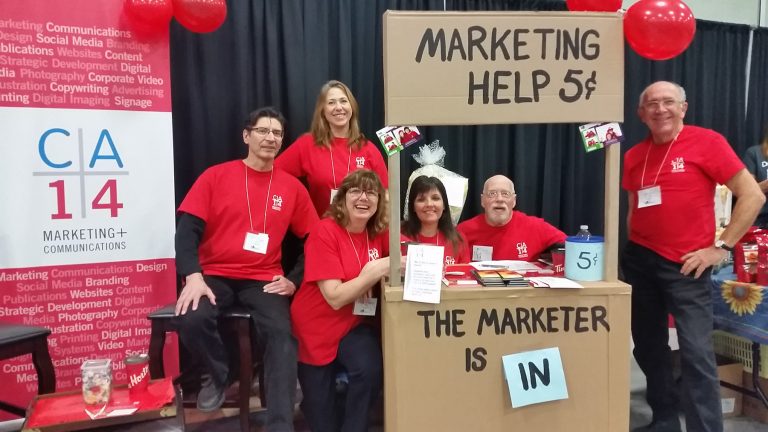 CA14 Team at a trade show in 2016